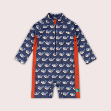 Singing Whales UPF 50 Recycled Sunsafe Sunsuit