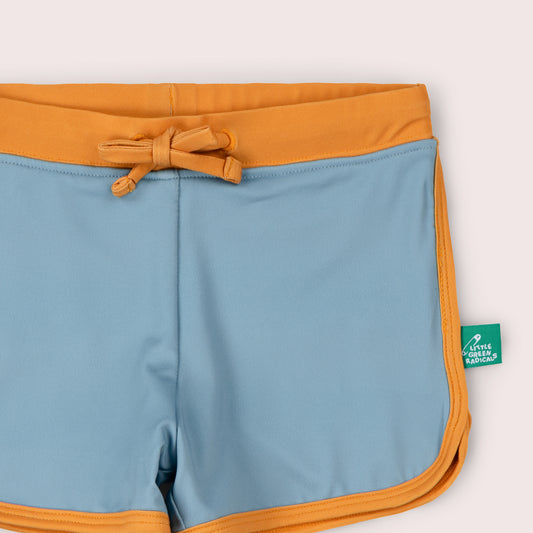 Hazy Blue Recycled Swim Shorts