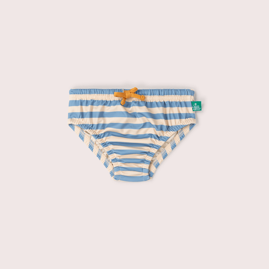 Hazy Blue Striped Reusable Swimming Nappy