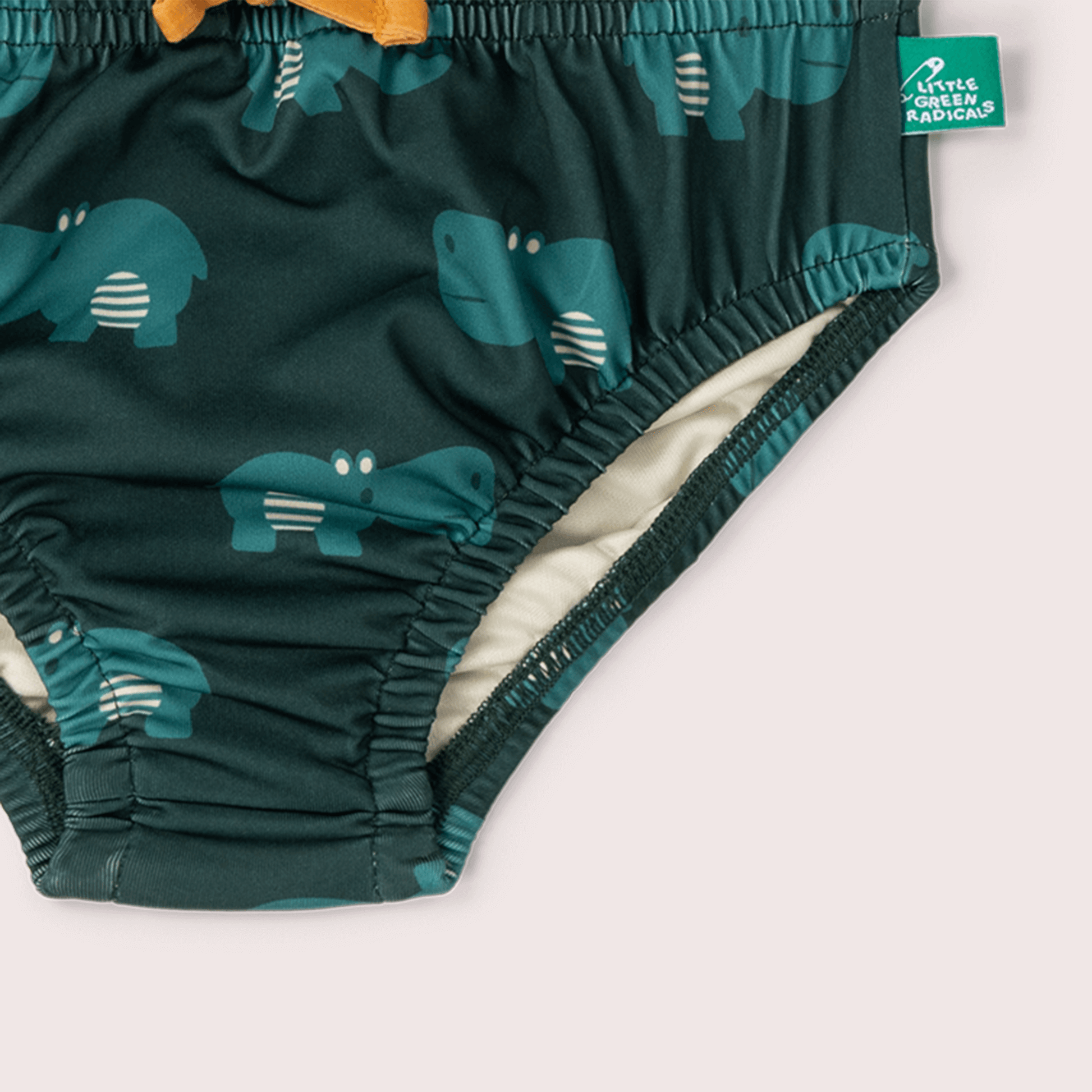 Happy Hippos Reusable Swimming Nappy Green / 12-24m