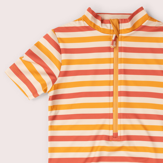 Sorbet Striped UPF 50 Recycled Short Sleeve Swimsuit MULTI / 12-24m