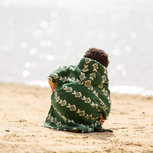 Swimming Fish Baby Towel Poncho