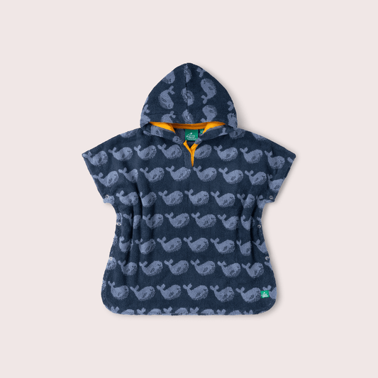 Singing Whales Baby Towel Poncho
