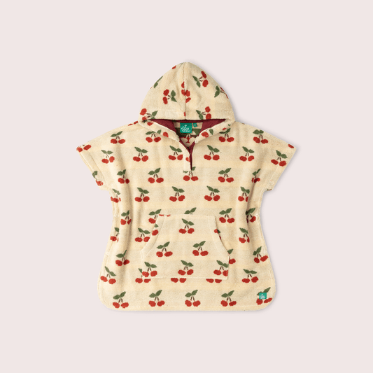 Little Cherries Kids Towel Poncho