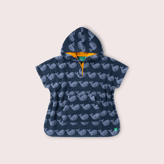Singings Whales Kids Towel Poncho