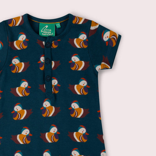 Mandarin Ducks Organic Romper