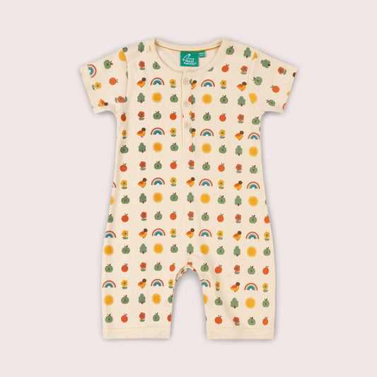 Vintage Rainbows Organic Romper
