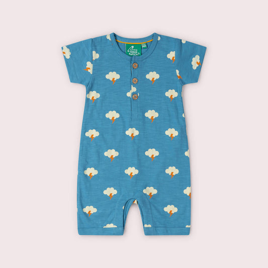 All Weather Organic Summer Romper Blue / 18-24m