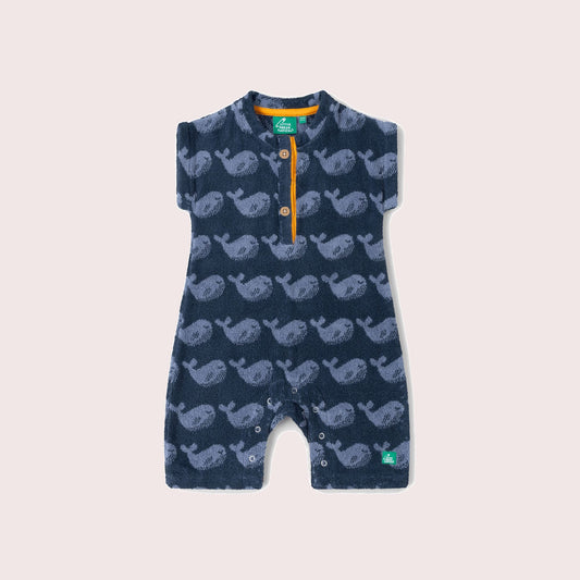 Singing Whales Towelling Romper