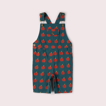 Apple Dungaree Shorts Blue / 18-24m