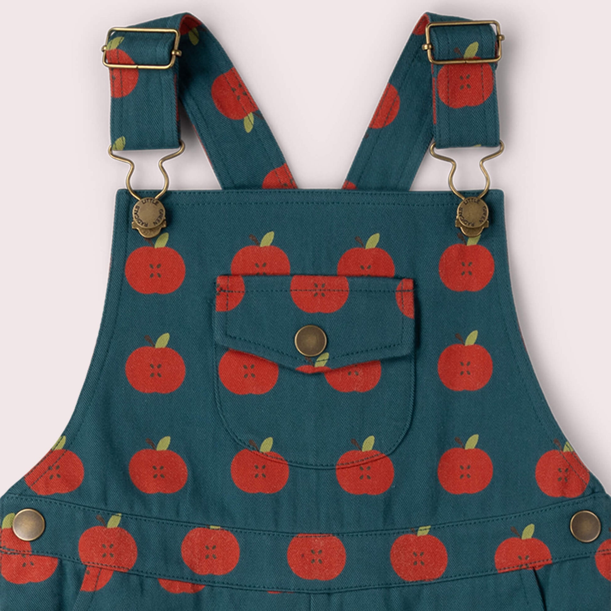 Apple Dungaree Shorts Blue / 18-24m