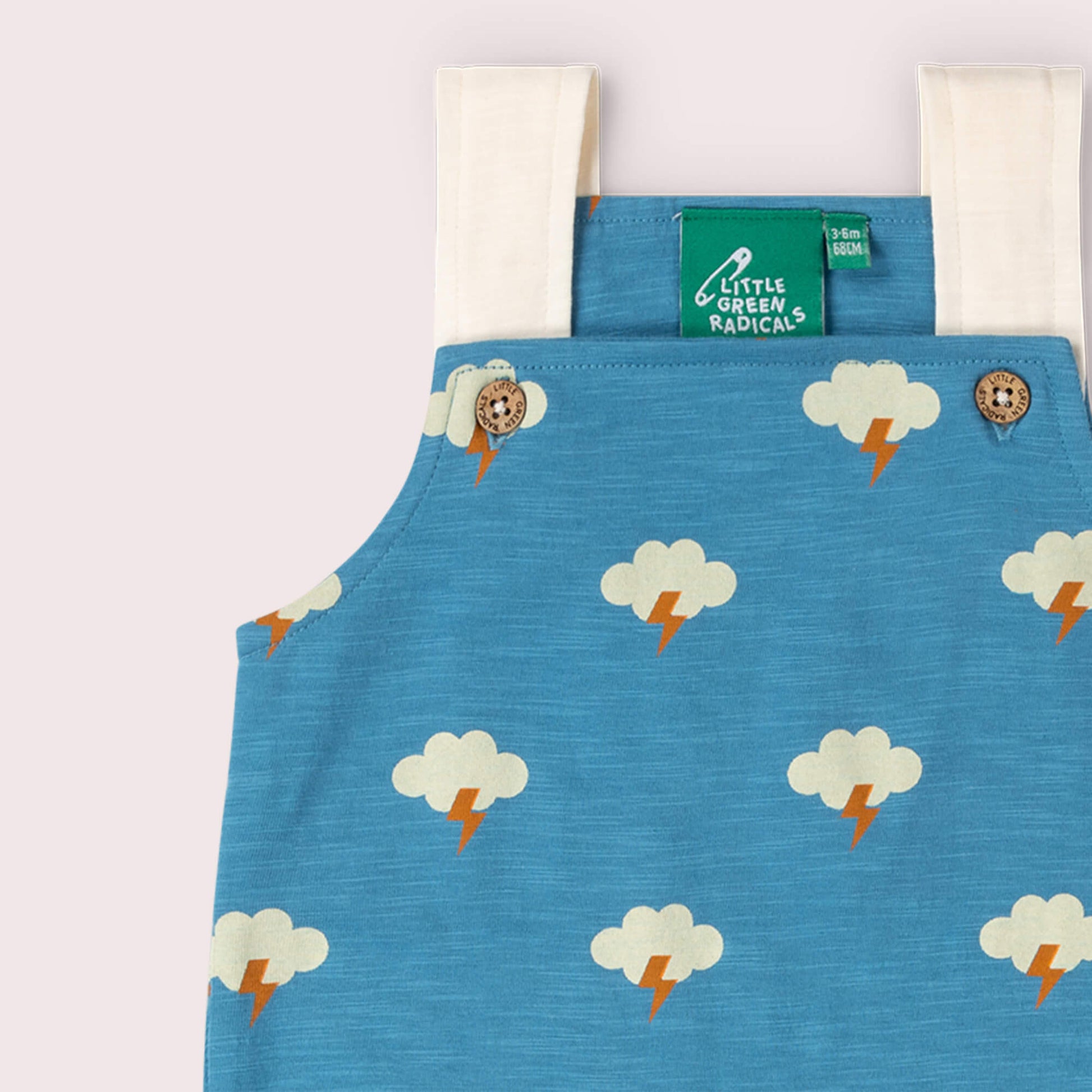 All Weather Storytime Dungaree Shorts Blue / 18-24m