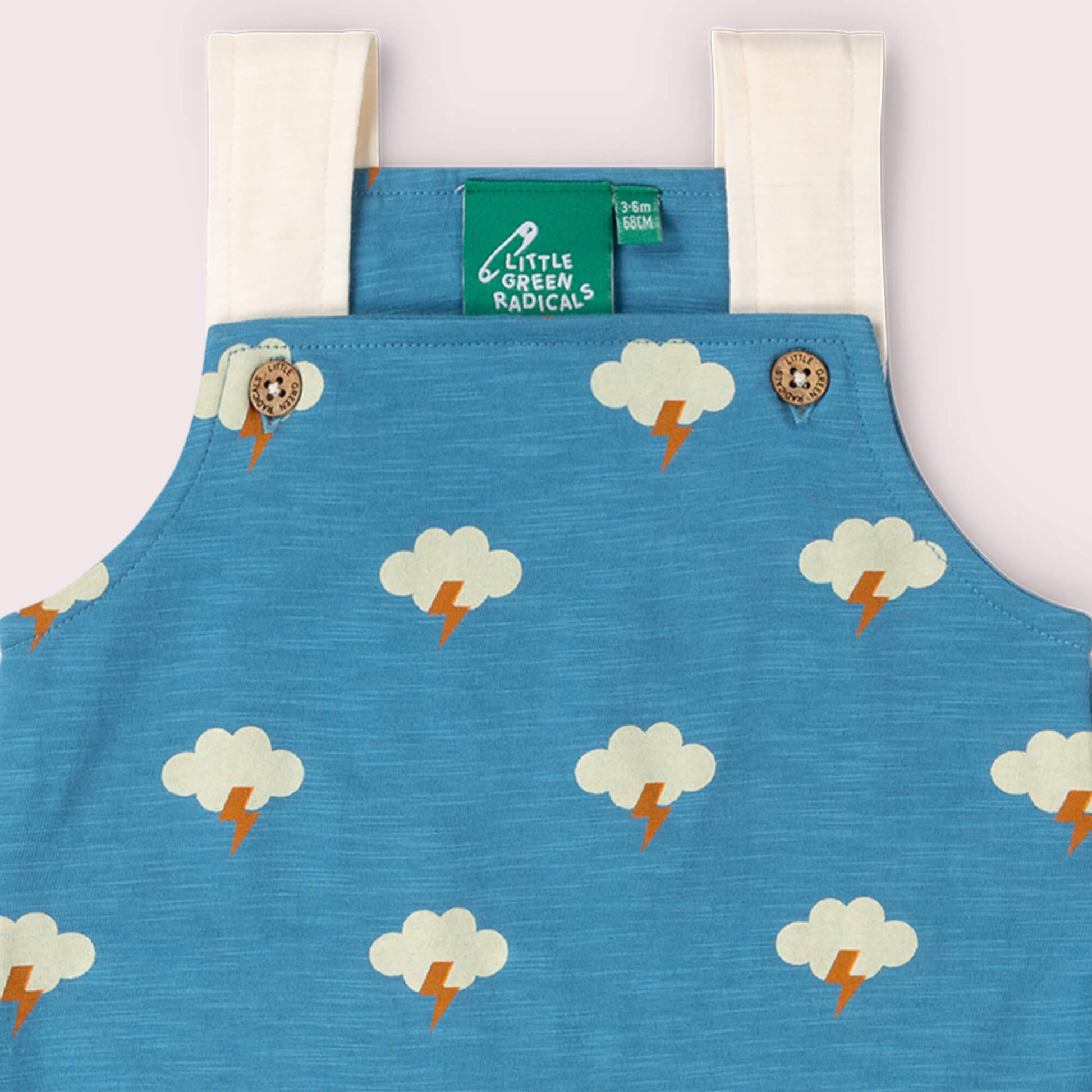 All Weather Storytime Dungaree Shorts Blue / 18-24m