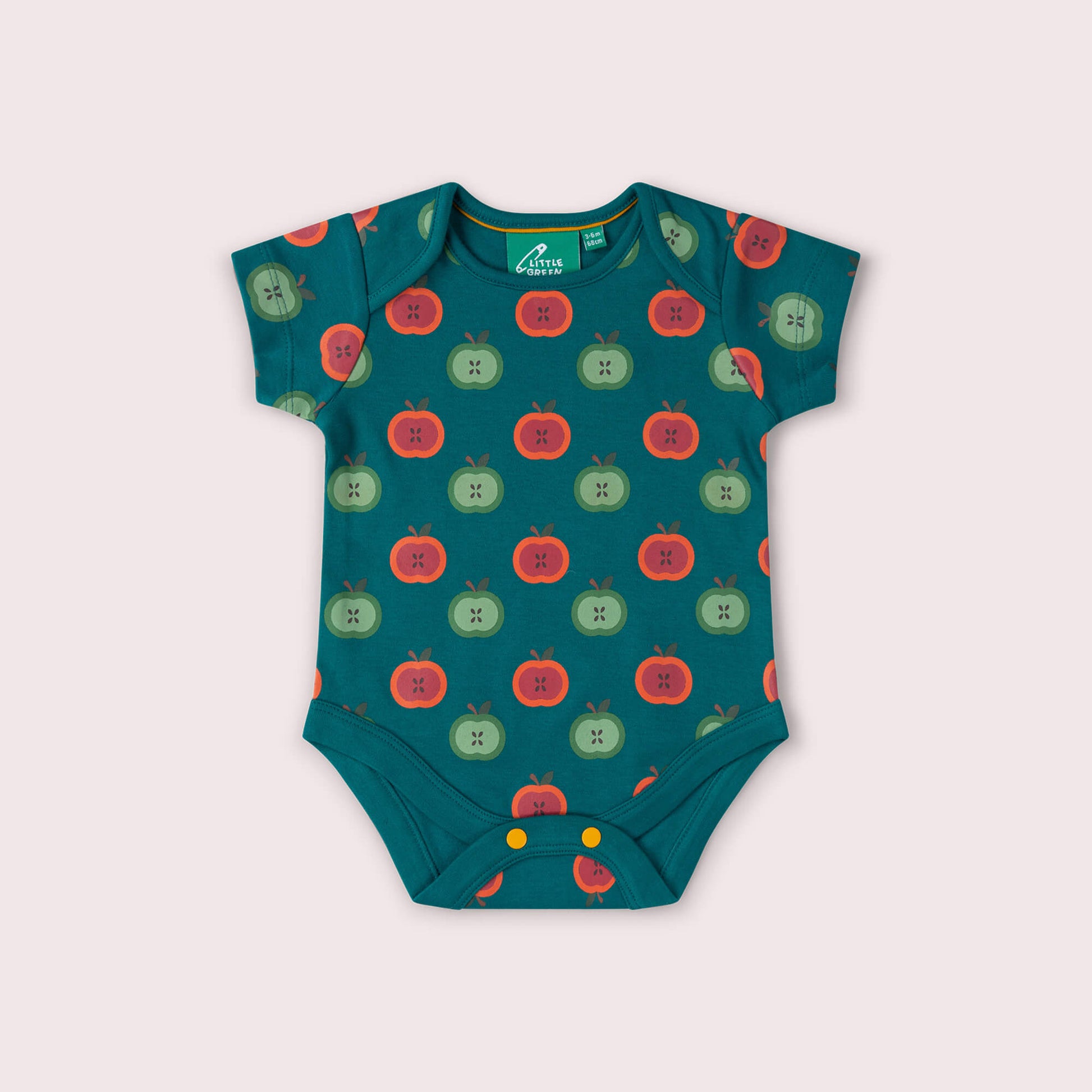 Apple Picking Organic Baby Bodysuit 2 Pack Blue / 18-24m
