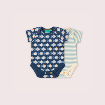 Little Fish Organic Baby Bodysuit 2 Pack