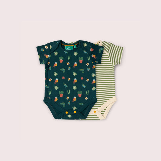 Spring Garden Organic Baby Bodysuit 2 Pack
