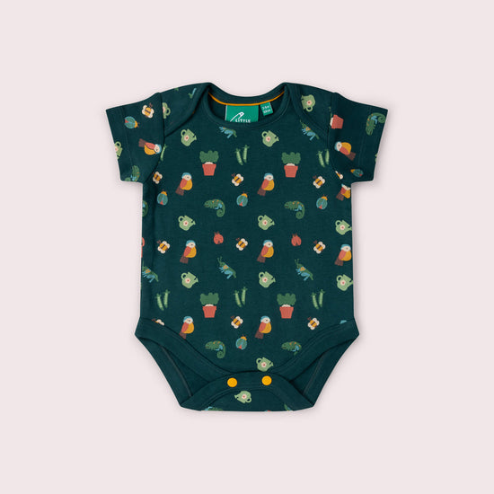 Spring Garden Organic Baby Bodysuit 2 Pack Green / 18-24m