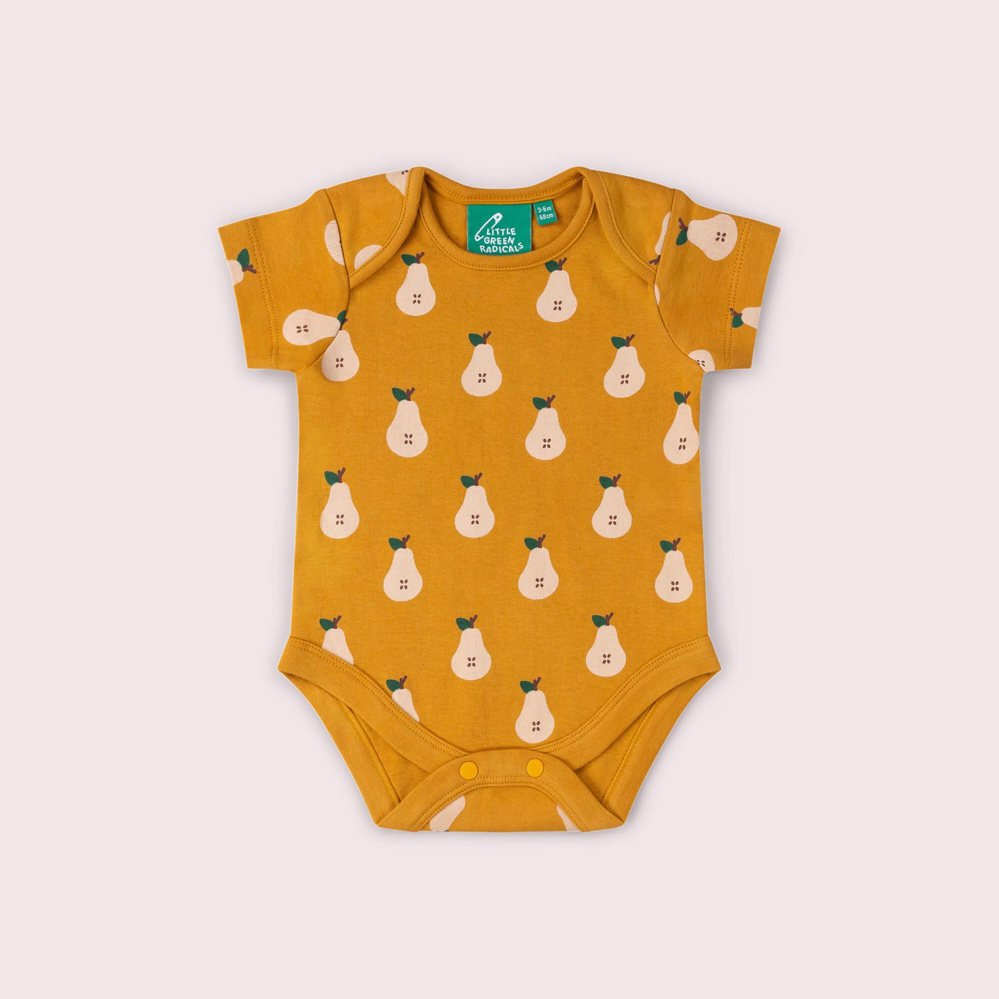 Summer Pears Organic Baby Bodysuit 2 Pack Gold / 18-24m