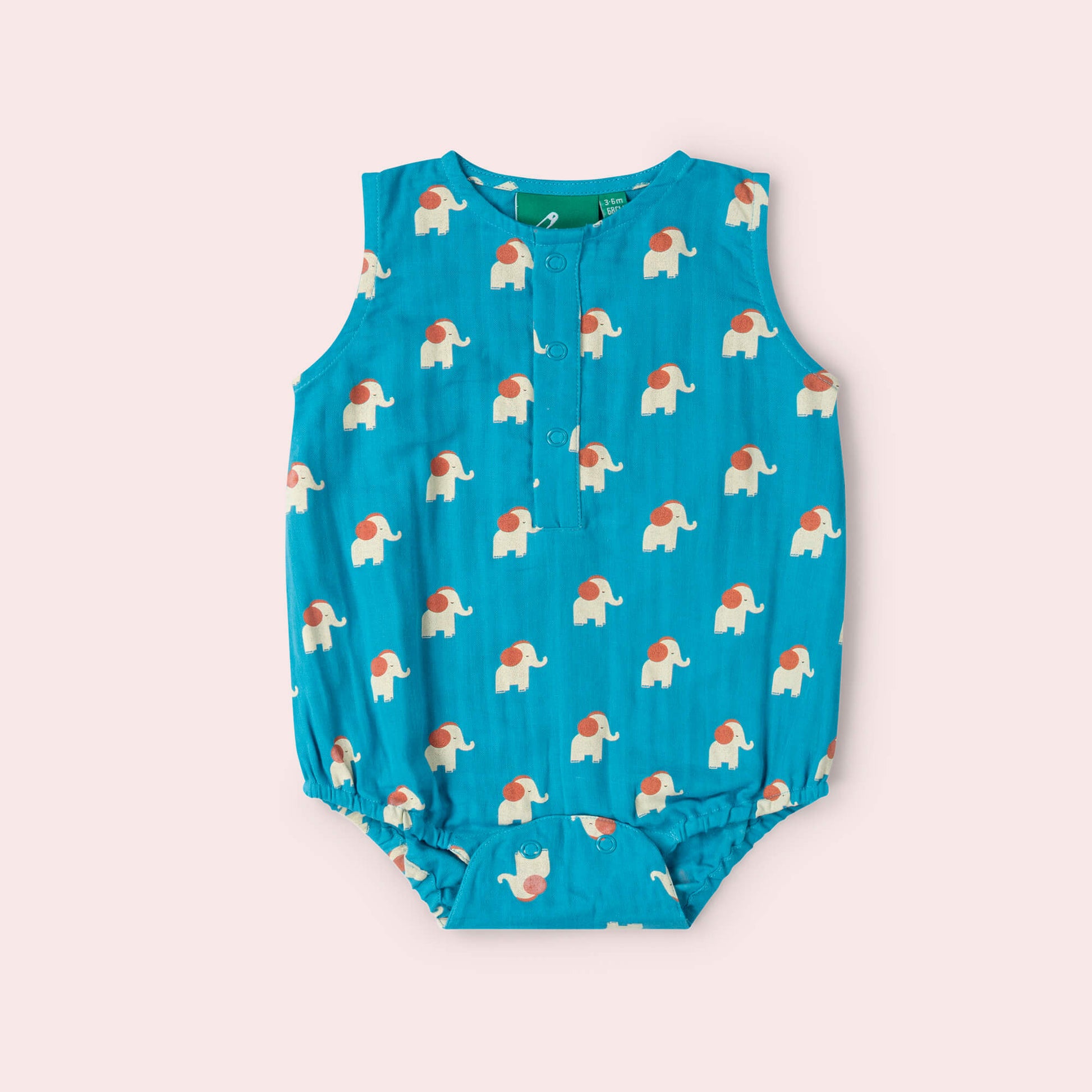 Blue Elephants Bubble Body Blue / 18-24m