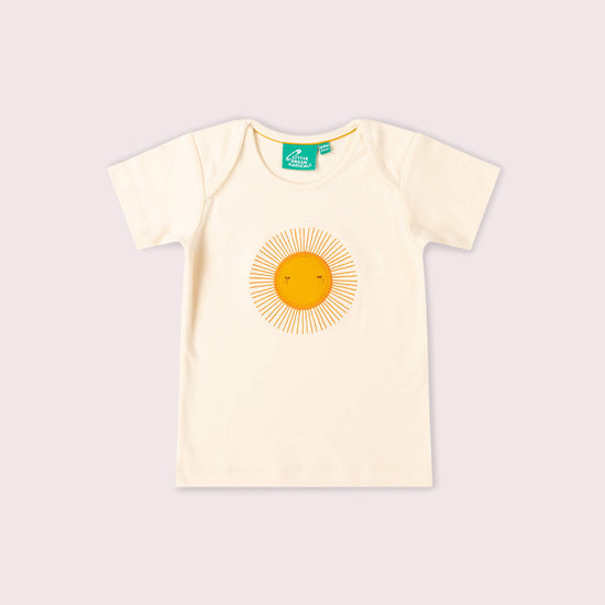Summer Sun Organic Short Sleeve T Shirt Cream / 18-24m
