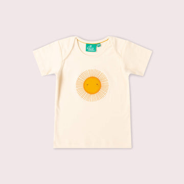 Summer Sun Organic Short Sleeve T Shirt Cream / 18-24m