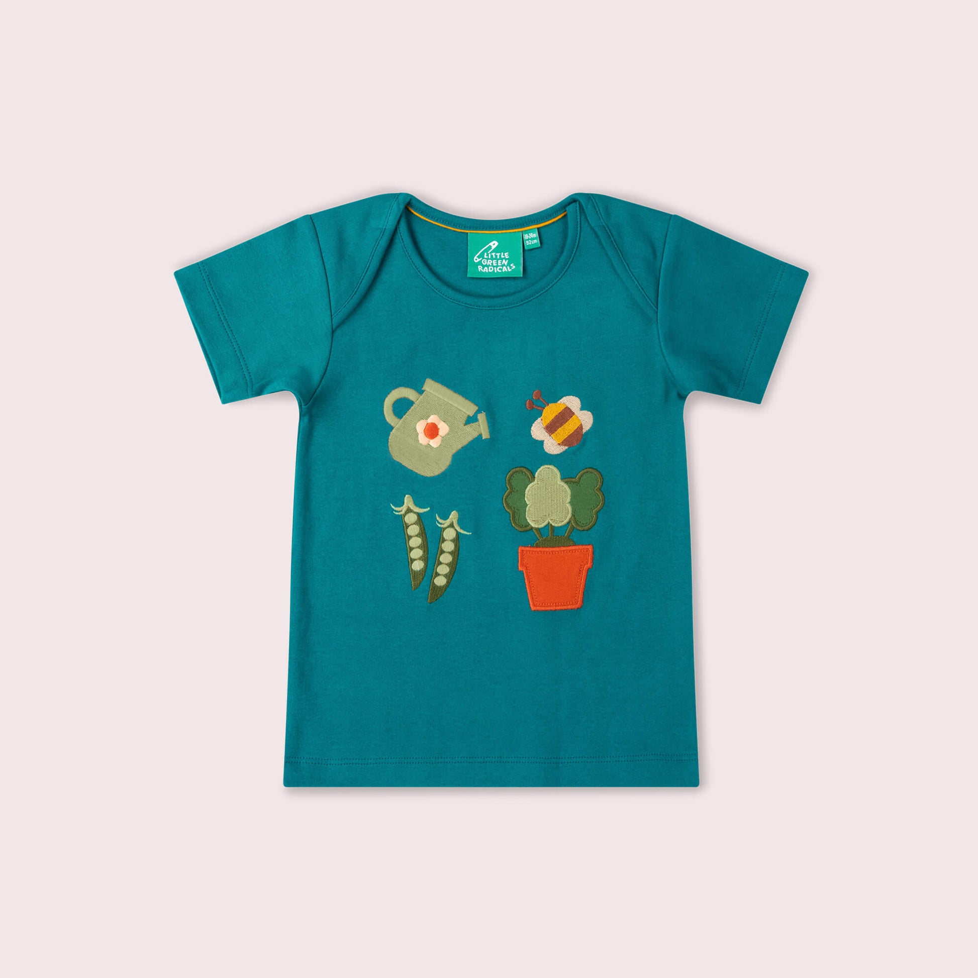 Spring Garden Organic Short Sleeve T Shirt Green / 18-24m