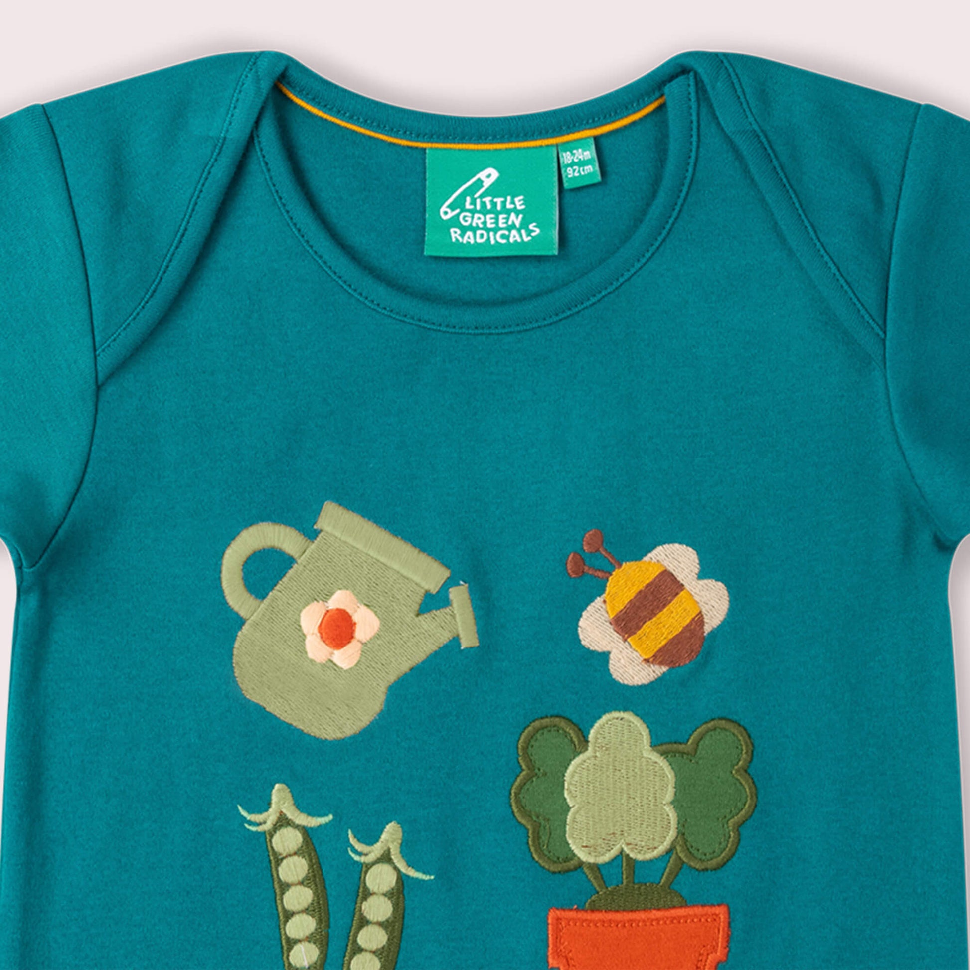 Spring Garden Organic Short Sleeve T Shirt Green / 18-24m