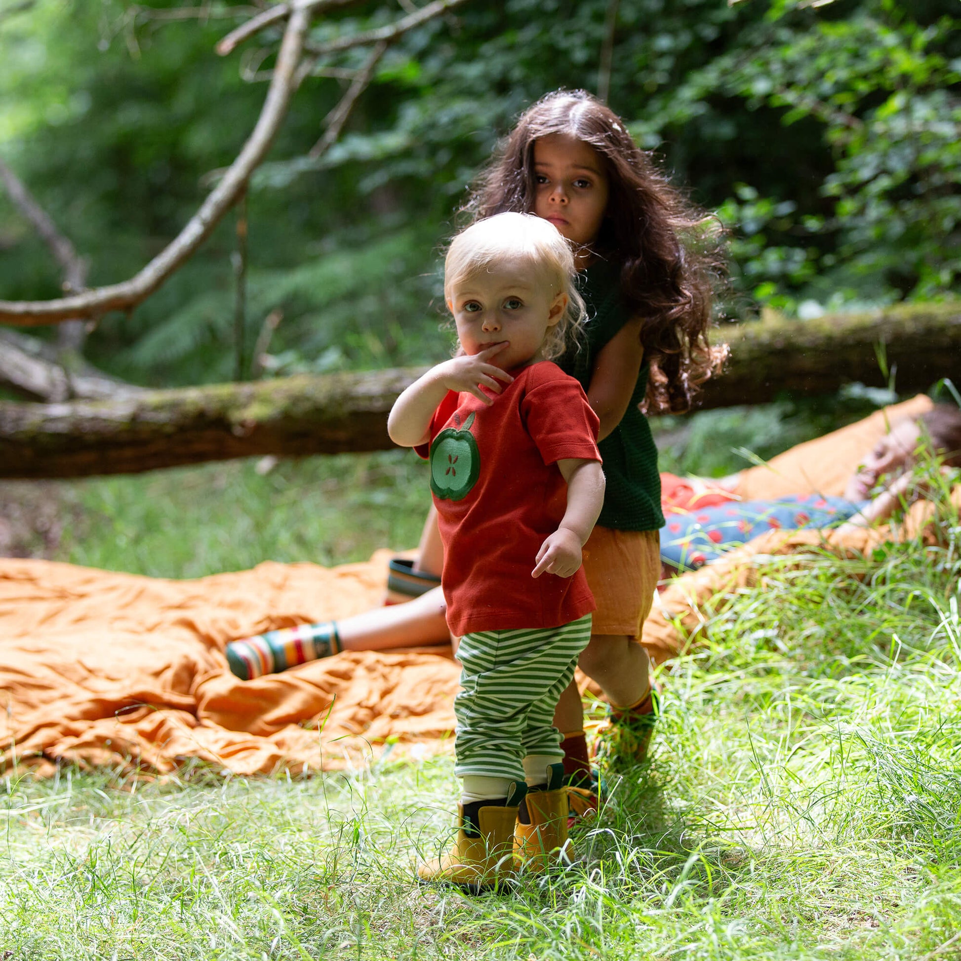 Green Apple Organic Short Sleeve T Shirt Red / 18-24m