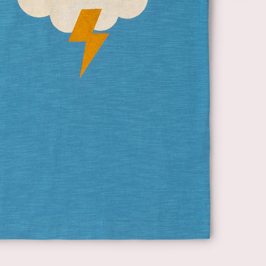 Every Cloud Short Sleeve Popper T Shirt Blue / 18-24m