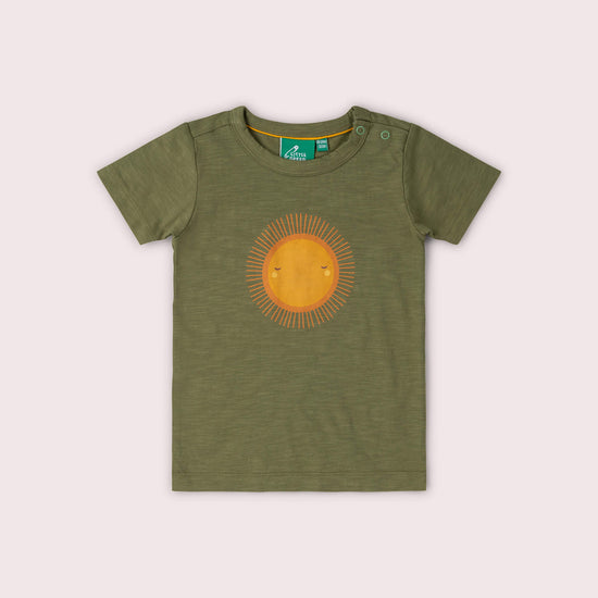 Summer Rays Short Sleeve Popper T Shirt Green / 18-24m