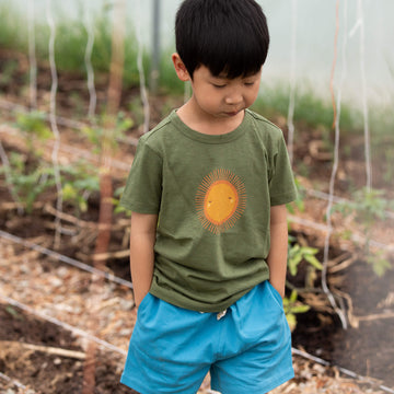 Summer Rays Short Sleeve Popper T Shirt Green / 18-24m