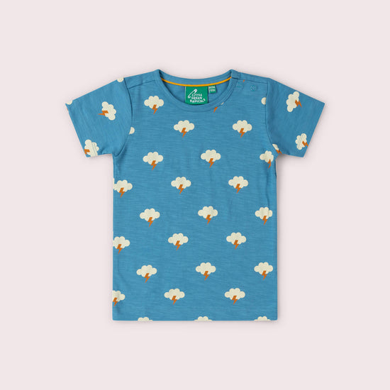 All Weather Short Sleeve Popper T Shirt Blue / 18-24m