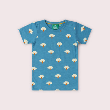 All Weather Short Sleeve Popper T Shirt Blue / 18-24m