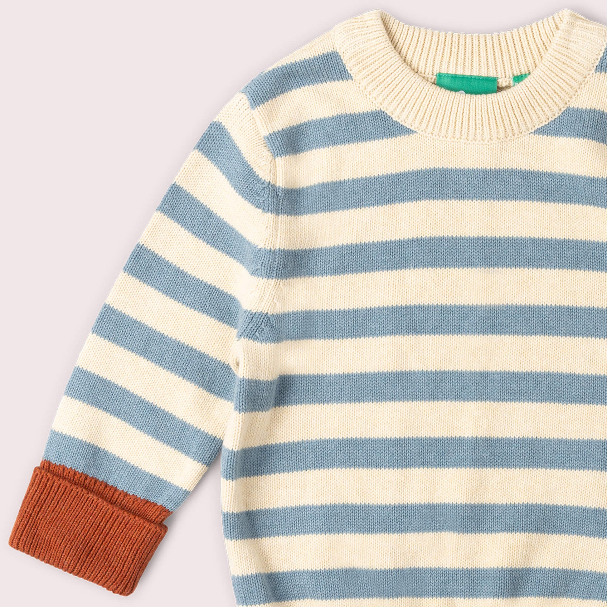Hazy Blue Striped Knitted Jumper Blue / 12-24m