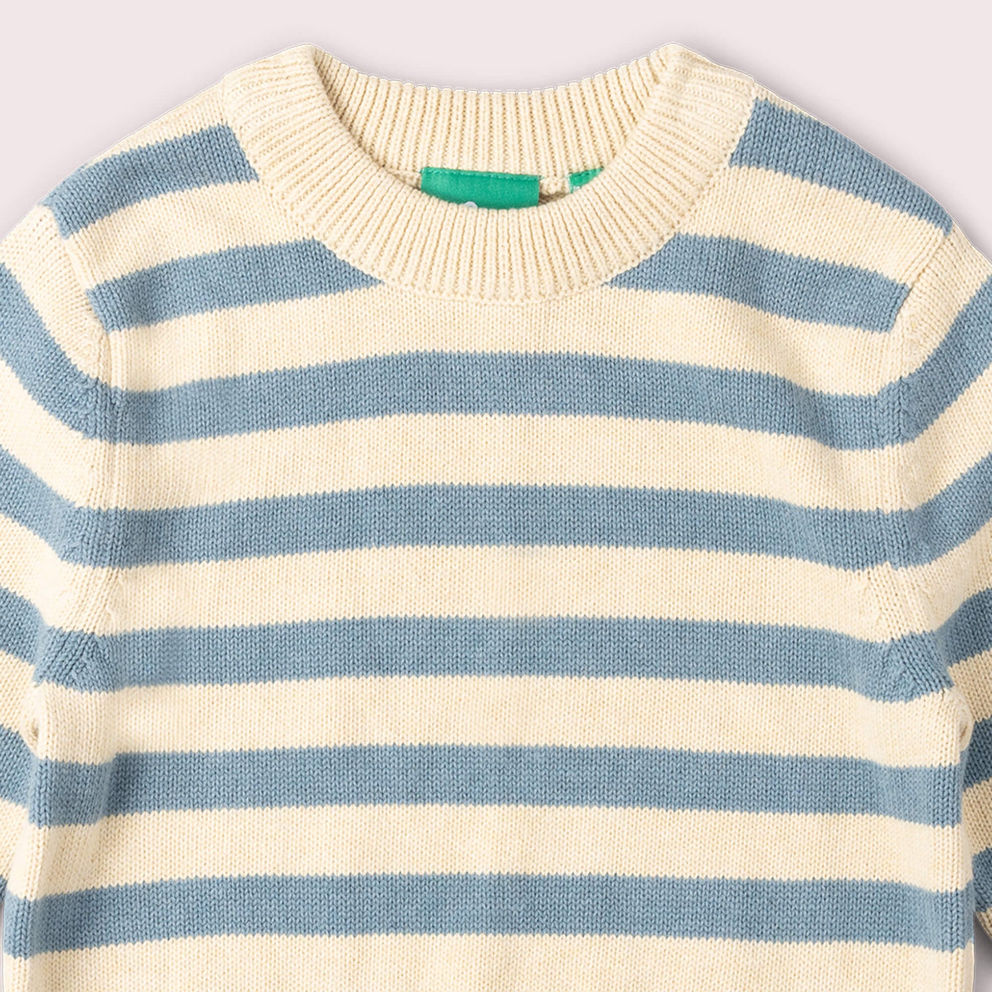 Hazy Blue Striped Knitted Jumper Blue / 12-24m