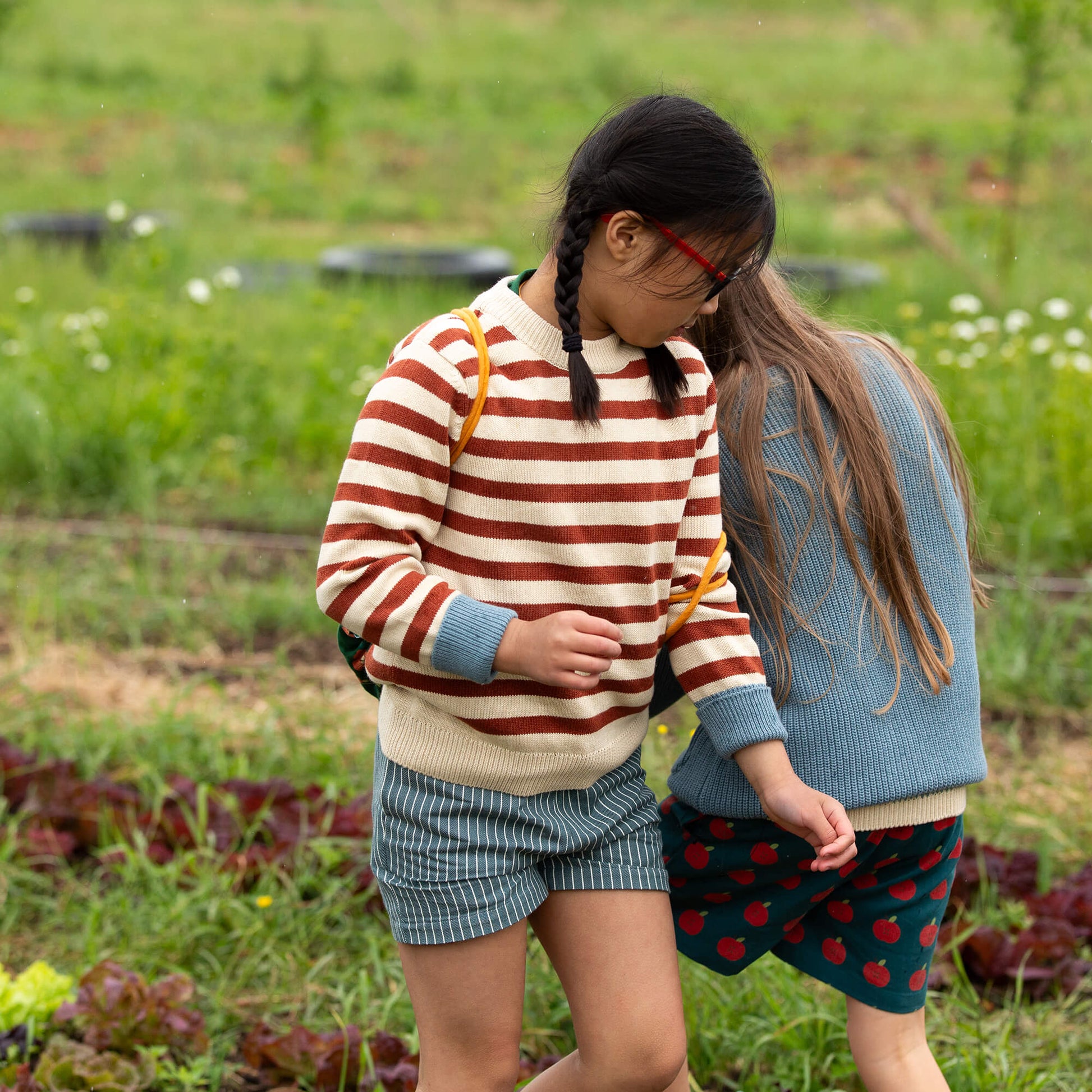 Ginger Striped Knitted Jumper Red / 12-24m