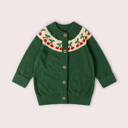 Little Cherry Knitted Cardigan
