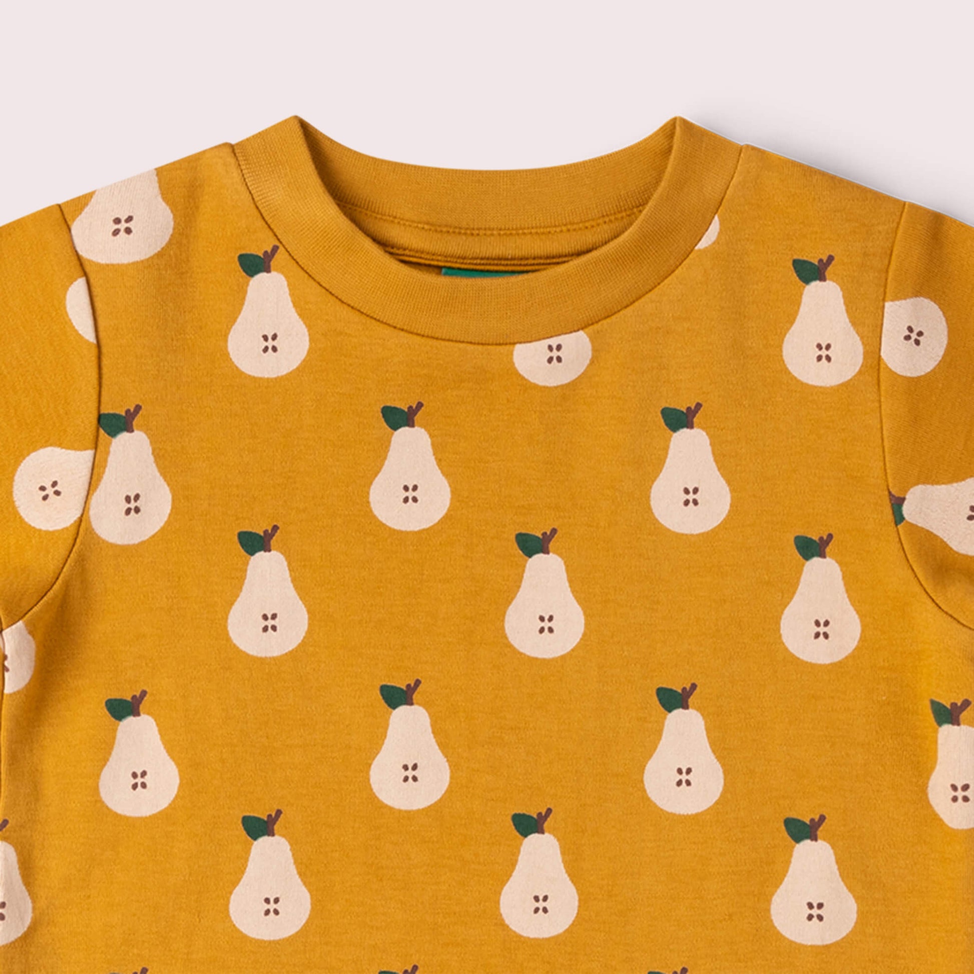 Summer Pears Short Sleeve T Shirt Gold / 18-24m