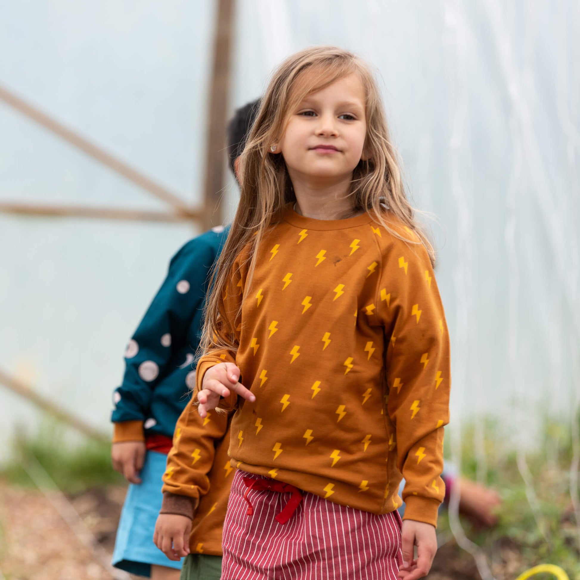 Lightning Raglan Sweatshirt Gold / 18-24m