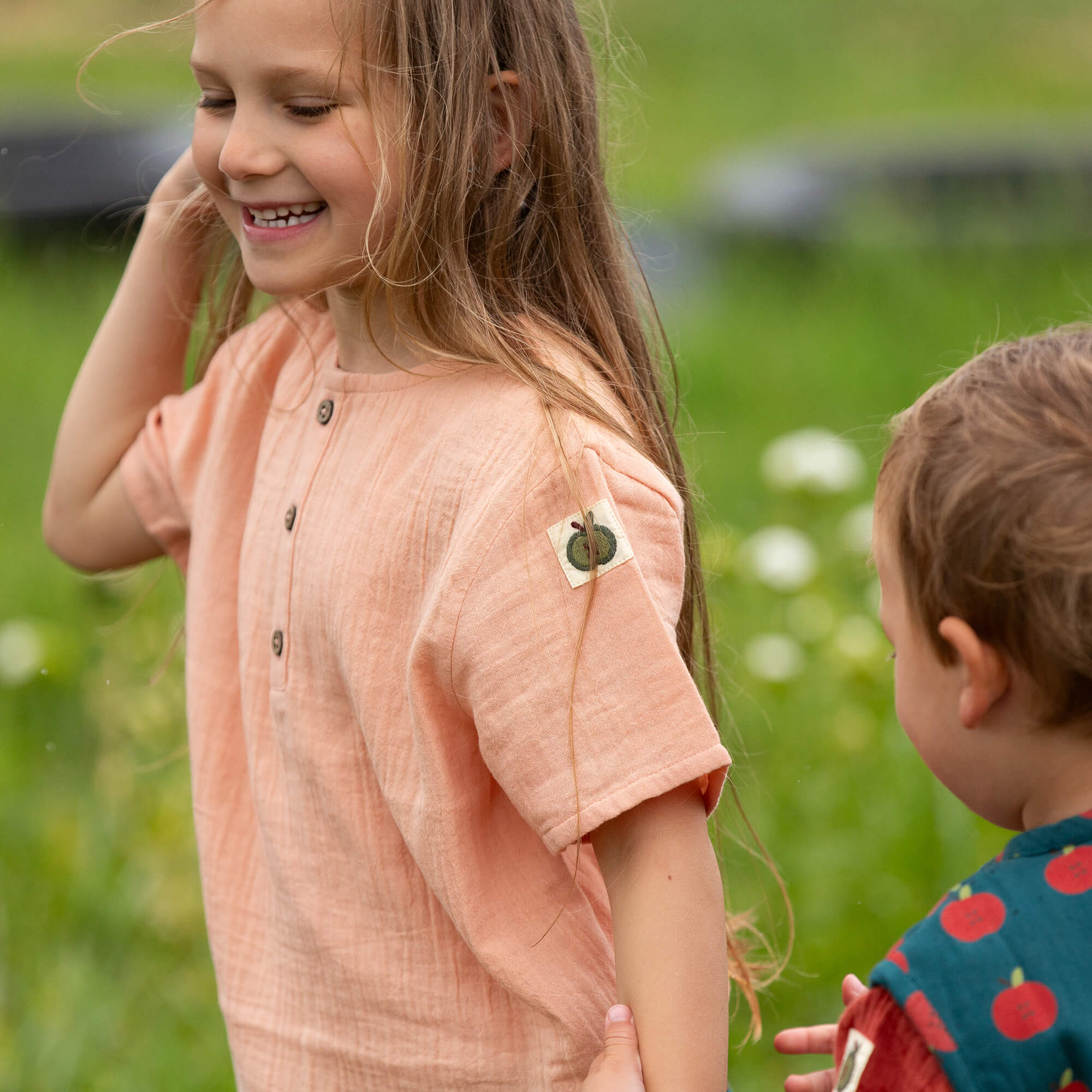 Coral Pink Short Sleeved Henley Top Pink / 18-24m