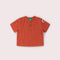 Burnt Ochre Short Sleeved Henley Top Red / 18-24m