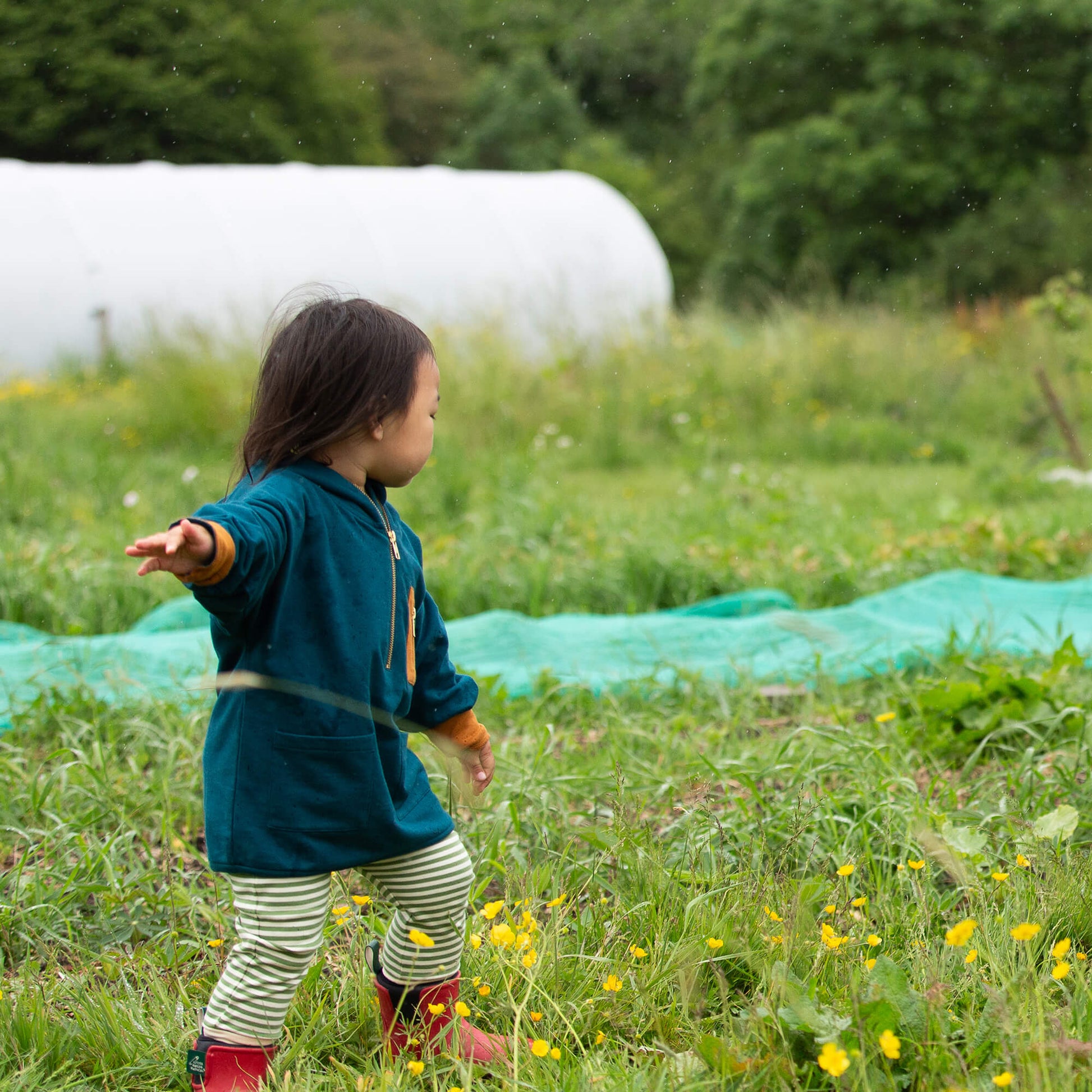 Atlantic Deep Quarter Zip Hoodie Blue / 18-24m