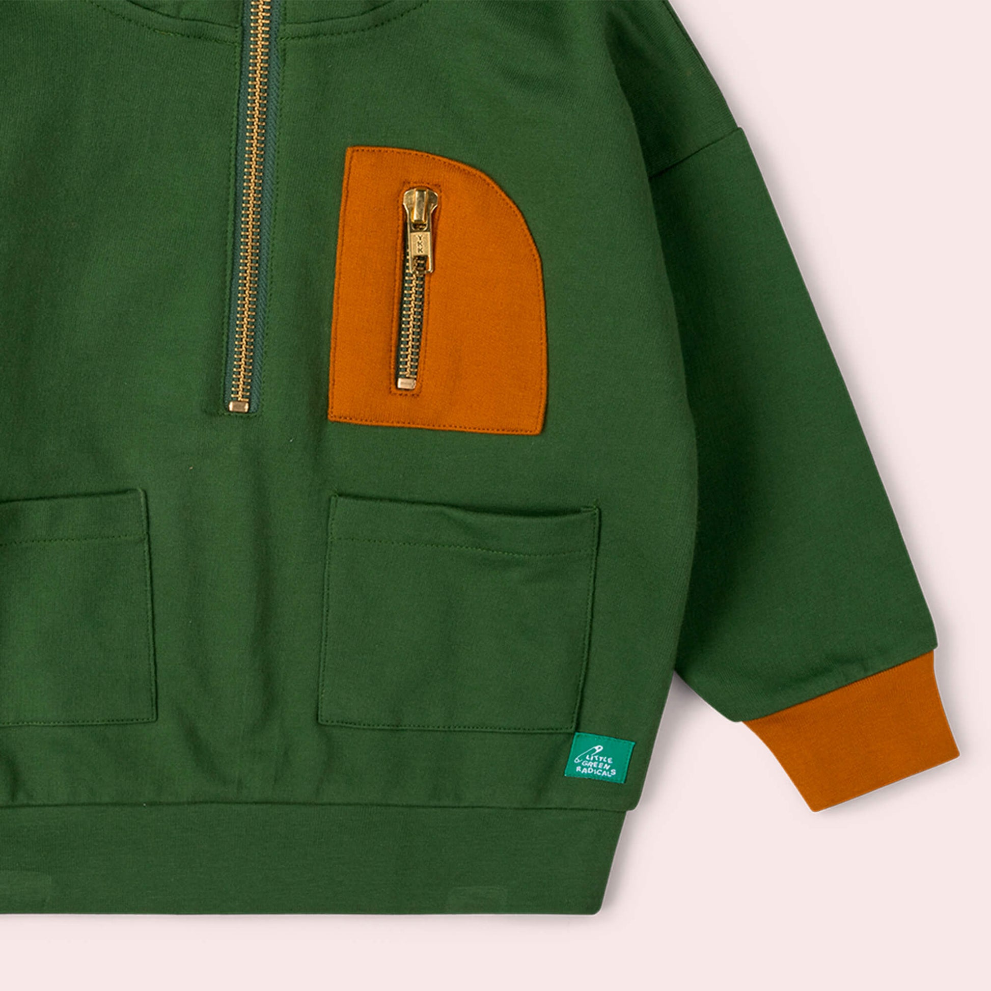 Woodland Green Quarter Zip Hoodie Green / 18-24m