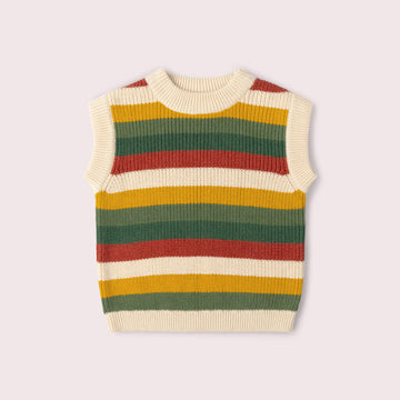 Spring Rainbow Knitted Snuggly Pullover MULTI / 12-24m