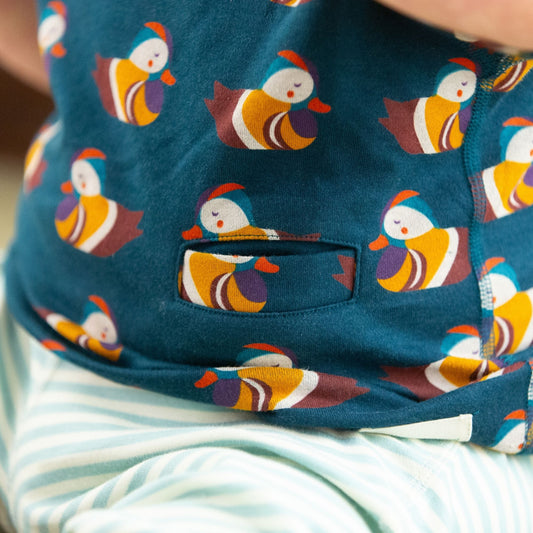 Mandarin Ducks Easy Feeding Adaptive Short Sleeve T Shirt