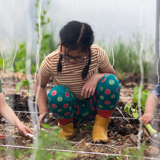 Apple Picking Organic Comfy Joggers Blue / 18-24m