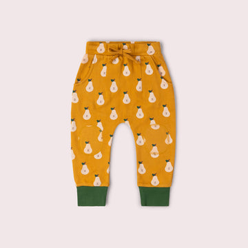 Summer Pears Organic Comfy Joggers Gold / 18-24m