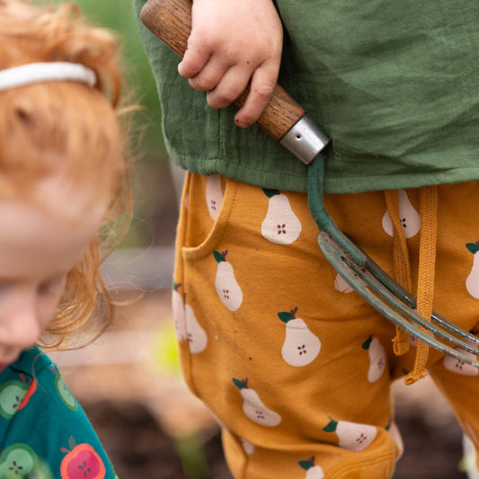Summer Pears Organic Comfy Joggers Gold / 18-24m