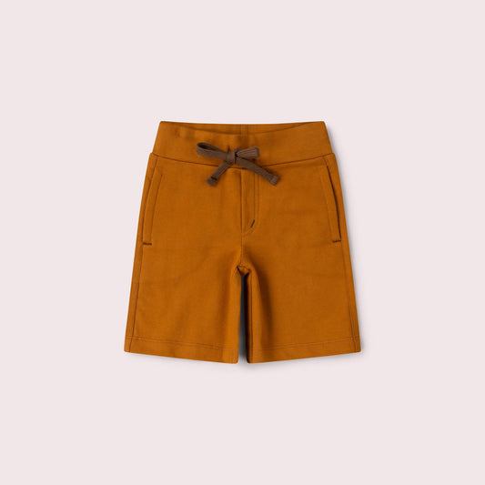 Mustard Comfy Jogger Shorts Gold / 18-24m