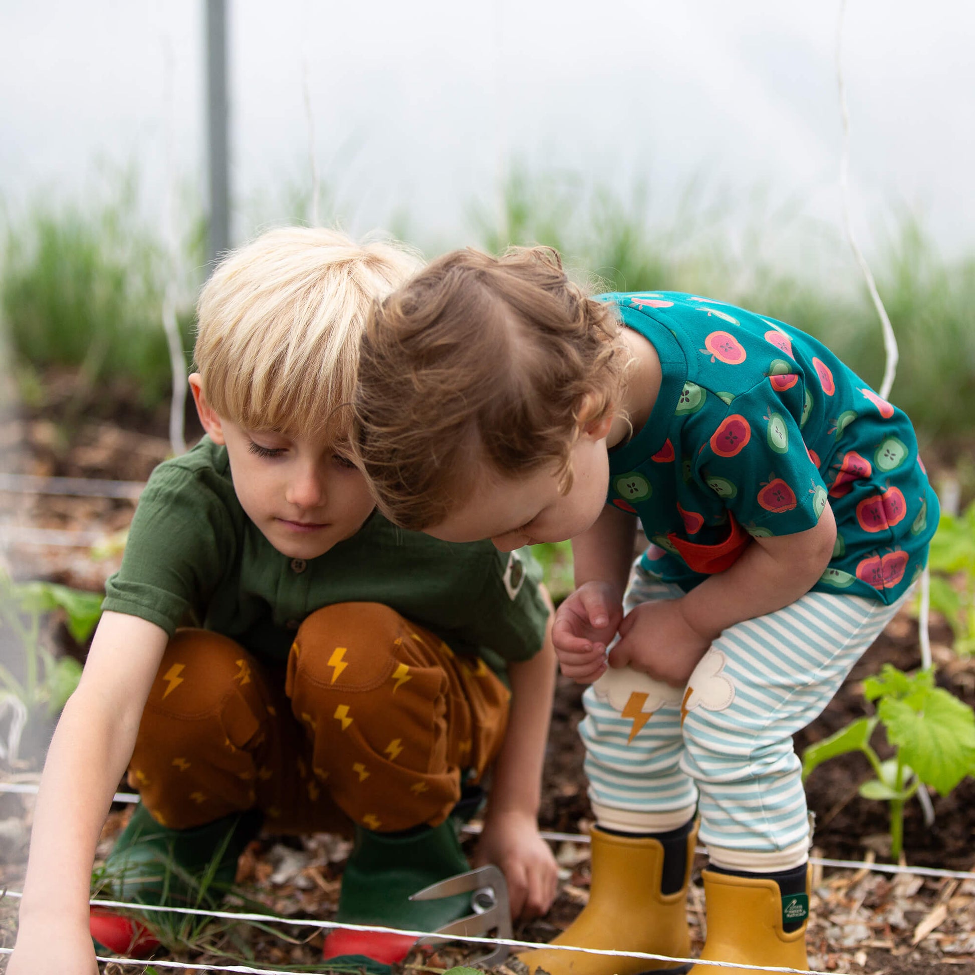 All Weather Knee Patch Striped Joggers Blue / 18-24m